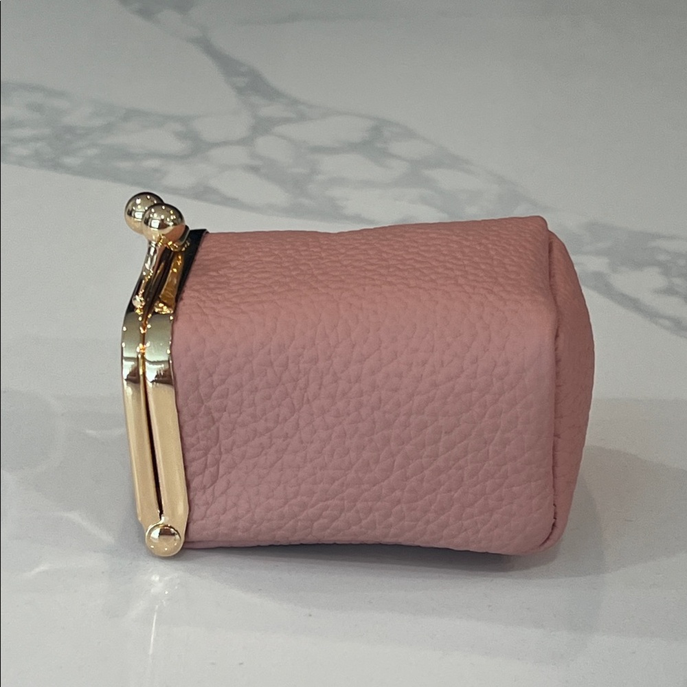 Pink Mini Kiss-Lock Coin Pouch - Picture 7 of 16